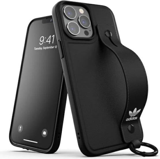 Mbështjellës Adidas OR Hand Strap Case për iPhone 13 Pro Max 6.7", i zi