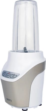 Blender personal, Adler Camry CR 4071, 1000–1700W, 1L + 0.5L, 2 shpejtësi, Pulse, i bardhë/bezhë, set me 2 gota