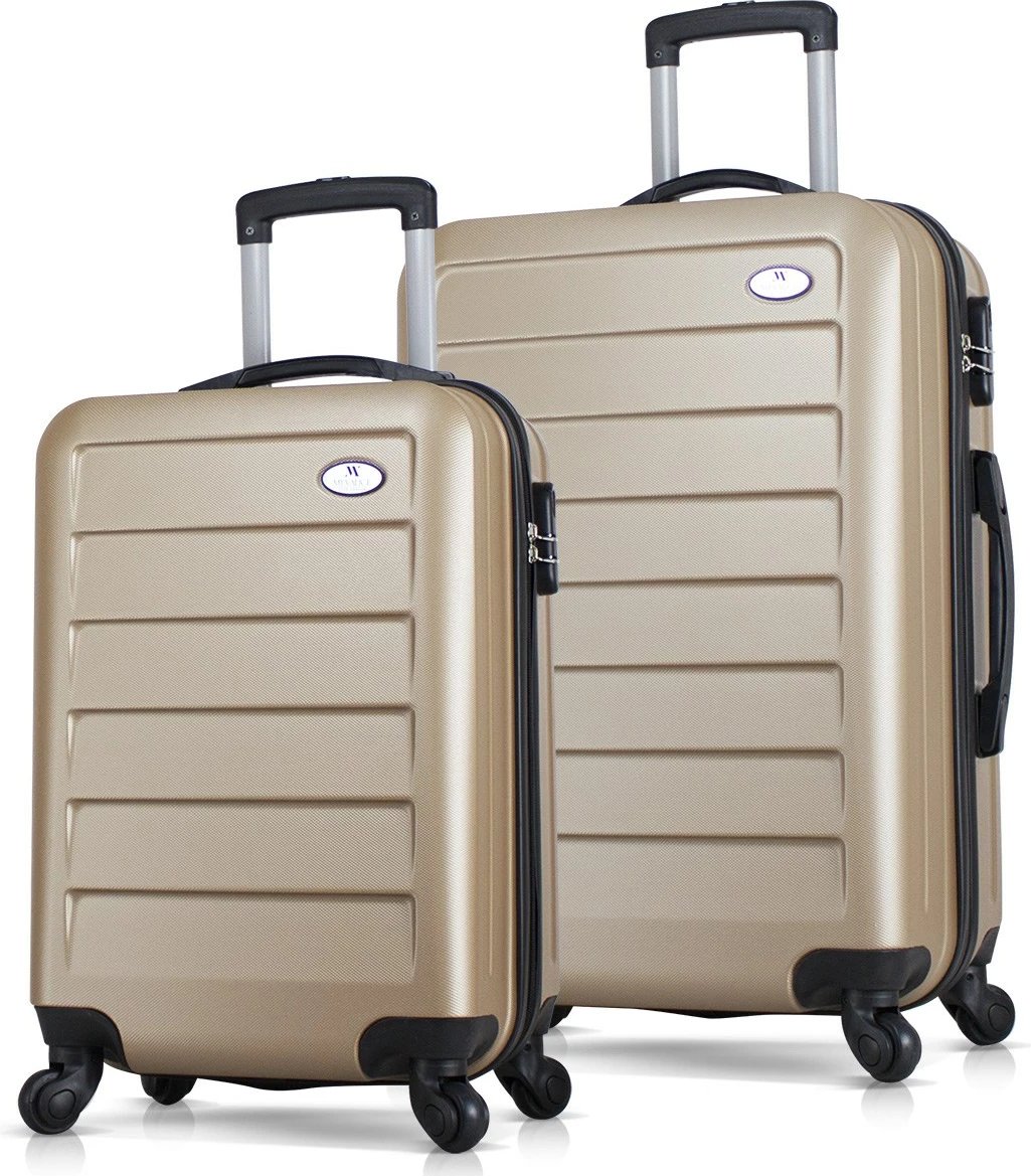 Set valixhesh (2 copë), ngjyrë ari, Zoozie Bags, 6370