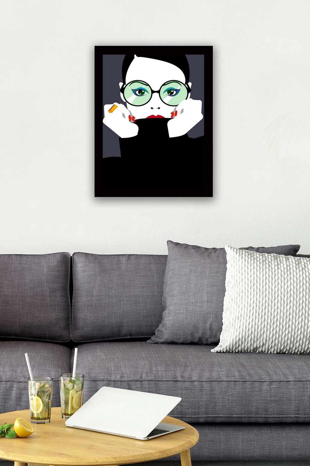 Pikturë dekorative me kornizë MDF, shumëngjyrëshe, SC0012, 41x56cm