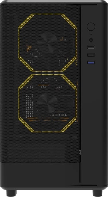 Kasë Darkflash DB330M Mesh Midi Tower mATX/ITX, deri 7 ventilatorë, radiator 240 mm, xham i temperuar, e zezë