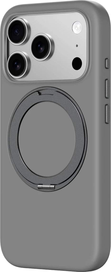 Mbështjellës AmazingThing Cloudie për iPhone 17 Pro, me mbajtëse, MagSafe, Gri