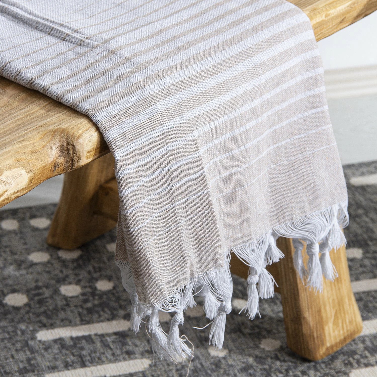 Peshqir plazhi Fouta Mijölnir, Alagra, bezhë