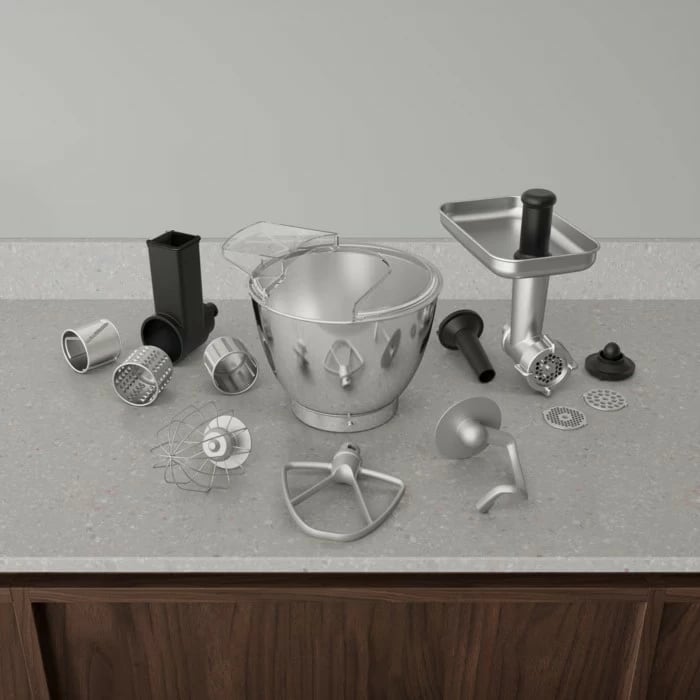 Robot kuzhine, Electrolux, E5KM1-6GBP, 1200 W, 6 shpejtësi, përzierje planetare, e zezë