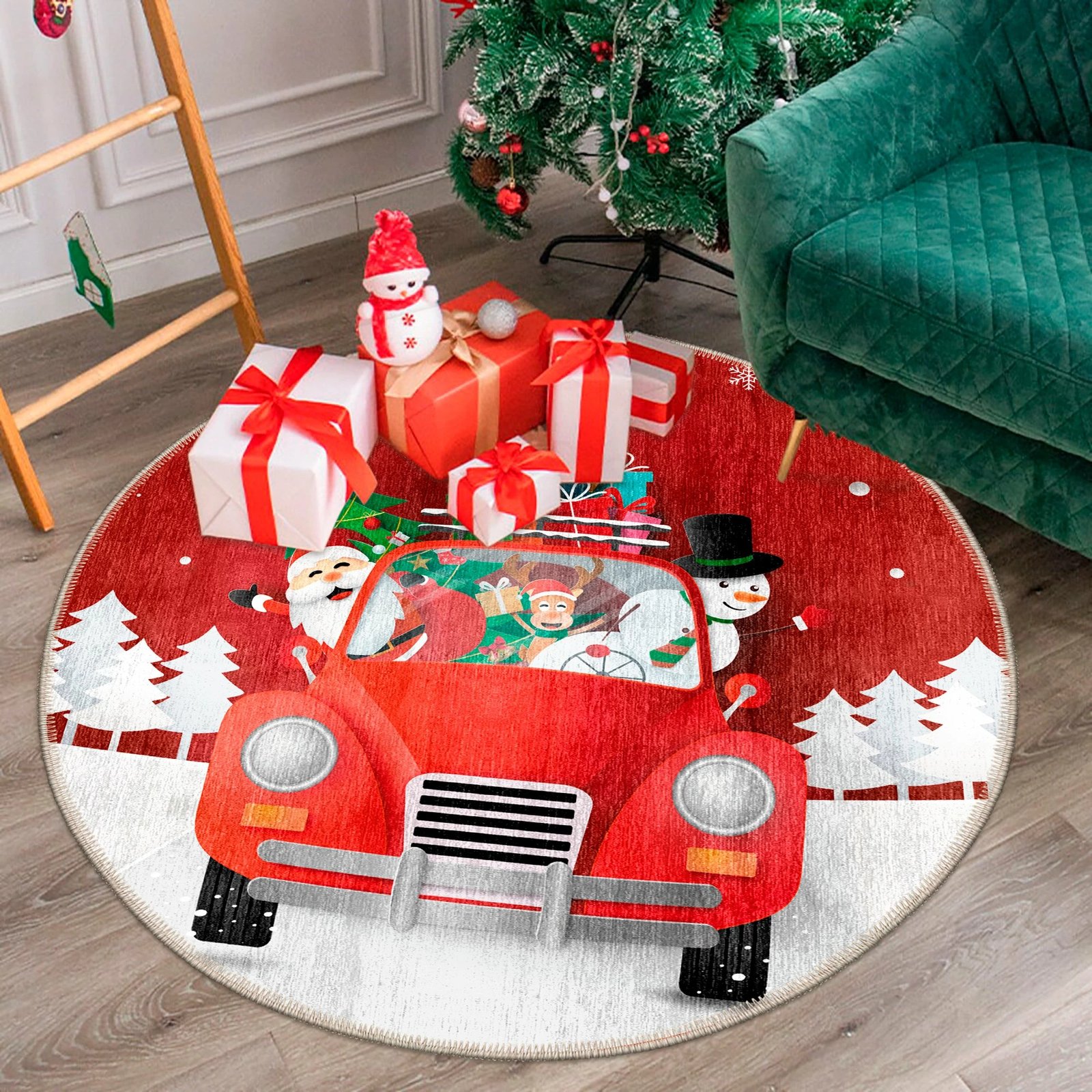 Qilim dekorativ, shumëngjyrësh, 60x60cm, Conceptum Hypnose, Woobtny0322