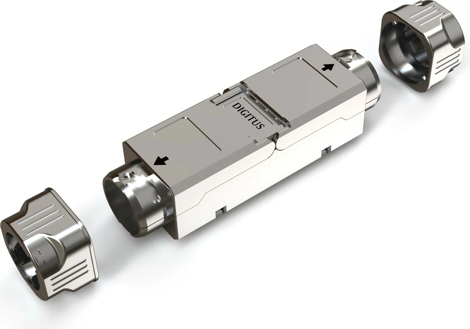 Konektor rrjetit Digitus Cat6a, për terren, 500 MHz, çelik inox