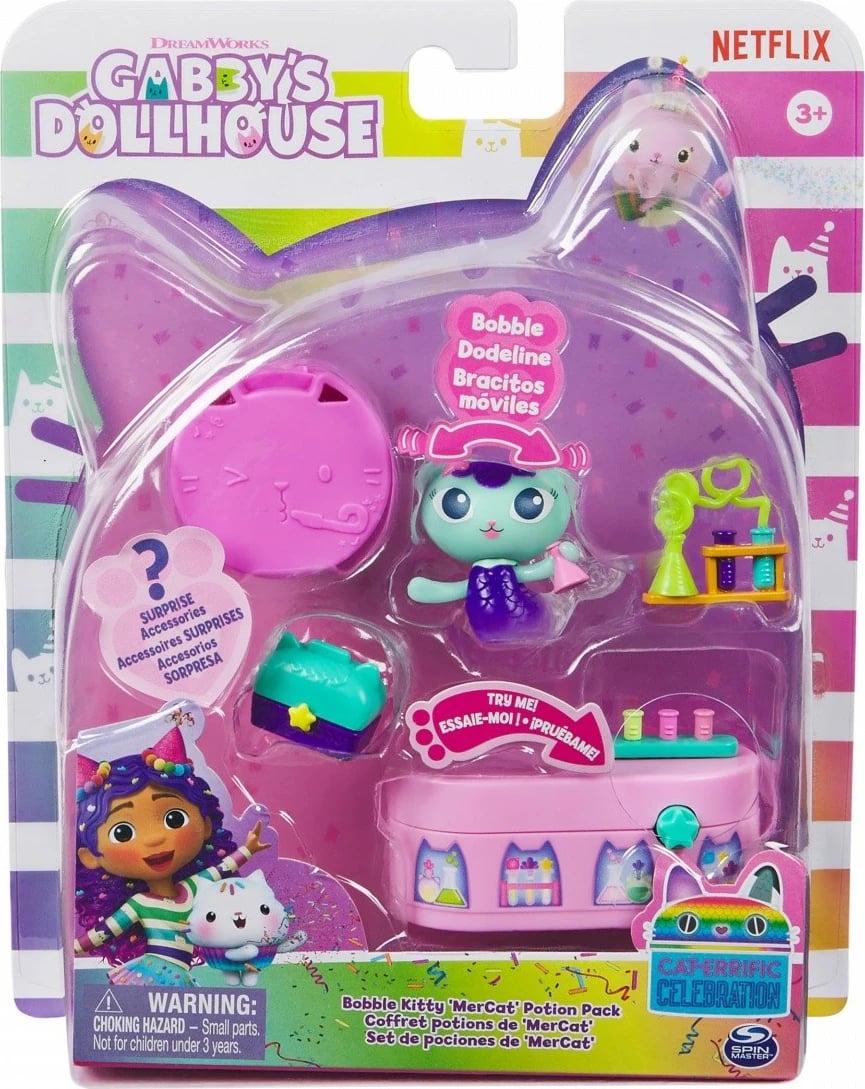 Set figurash Spin Master Gabby's Dollhouse Mermaid Laboratory, plastikë, për fëmijë, shumëngjyrëshe