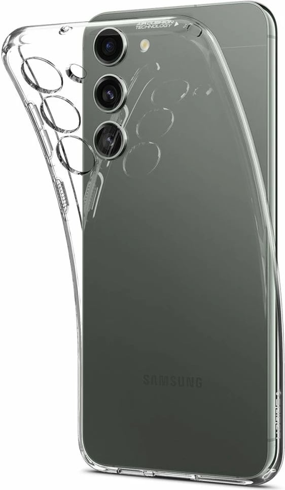 Mbështjellës Spigen Liquid Crystal për Samsung Galaxy S23, Transparent