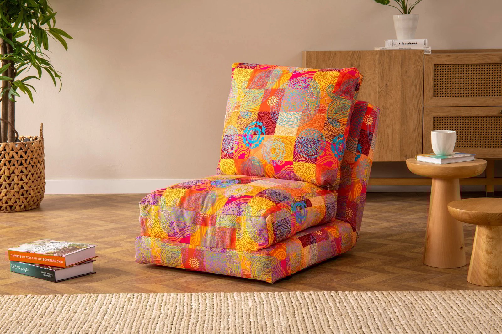 Krevat-karrige një vendës, patchwork, Taida 1-Seat