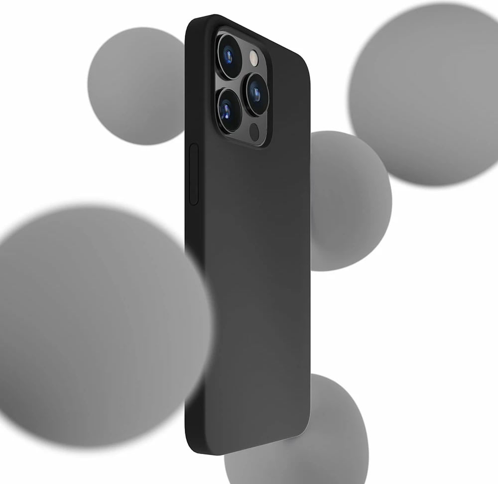 Mbështjellës silikon për celular 3mk Protection për iPhone 15 Pro, i zi