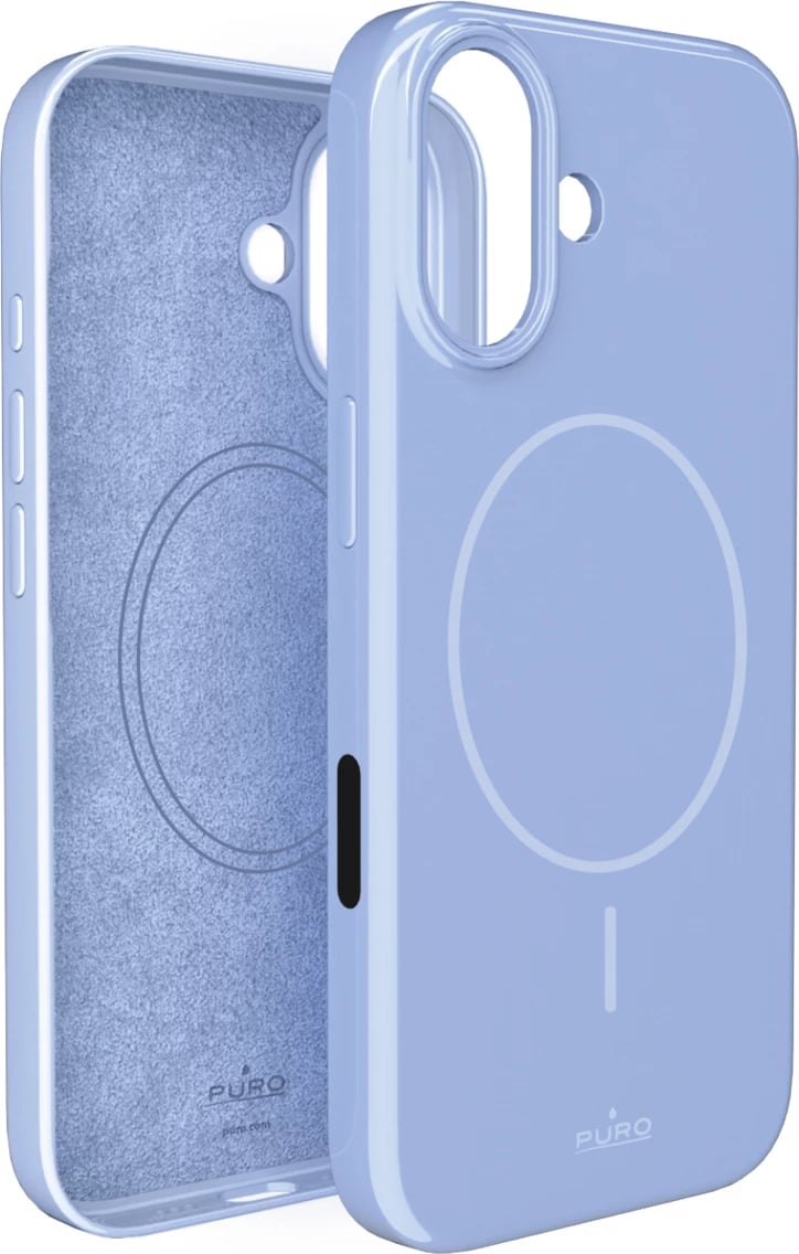 Mbështjellës Puro Pulse për iPhone 17, polikarbonat, MagSafe, Blu