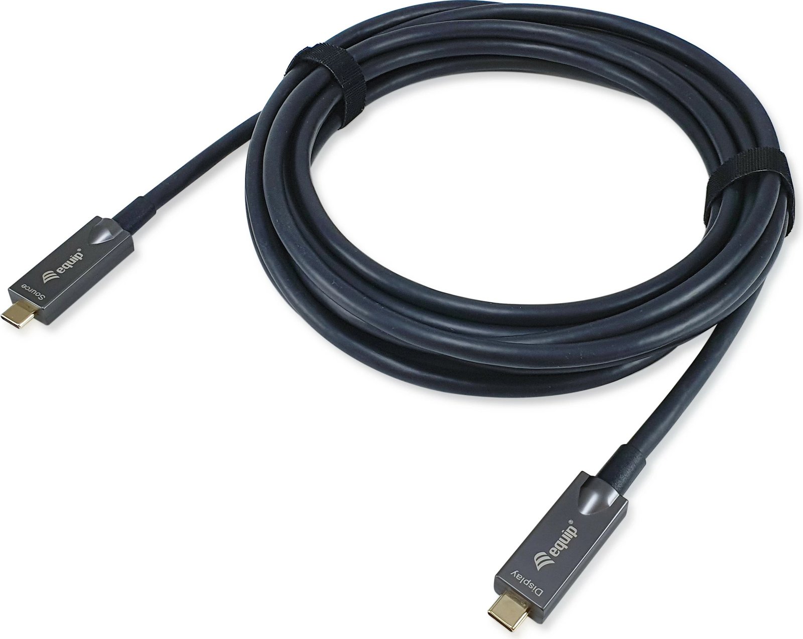 Kabllo USB C në USB C Equip 119463, 15m, 4K/60Hz, 10Gbps, PD 60W, e zezë
