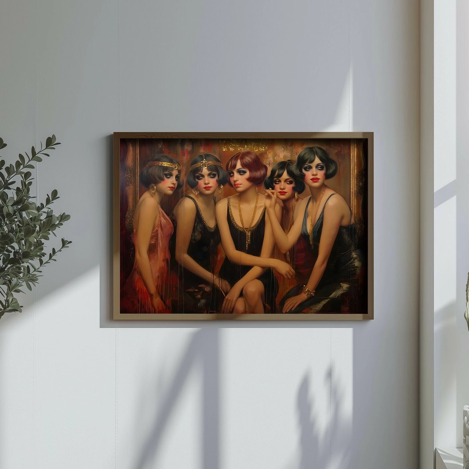 Pikturë dekorative me kornizë MDF, shumëngjyrëshe, Wallity, GE149-L