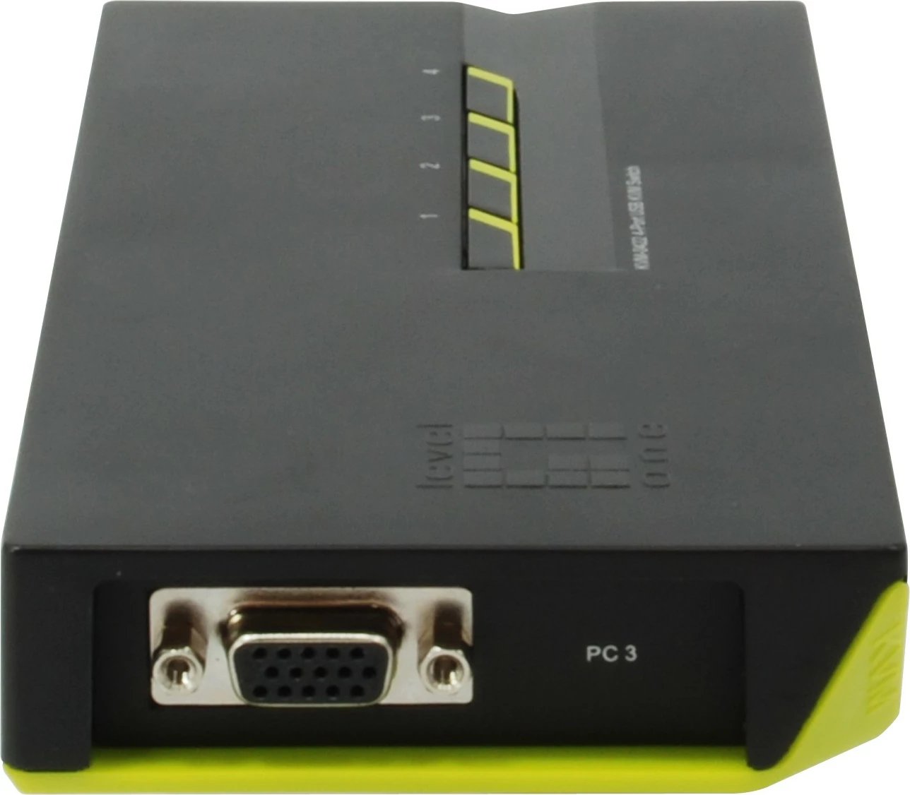 KVM switch LevelOne KVM-0422, 4 porta USB VGA, 2048x1536, zi gjelbër