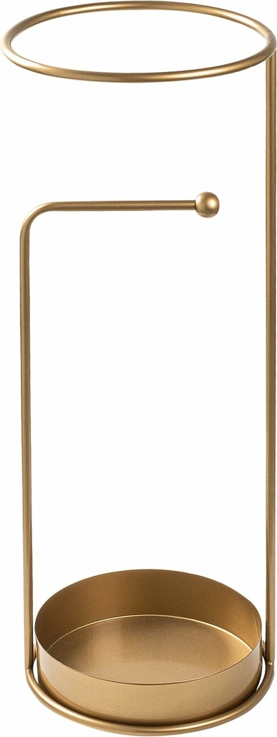 Stendë për ombrella, dizajn Aberto, ngjyrë ari, 22x22x60cm