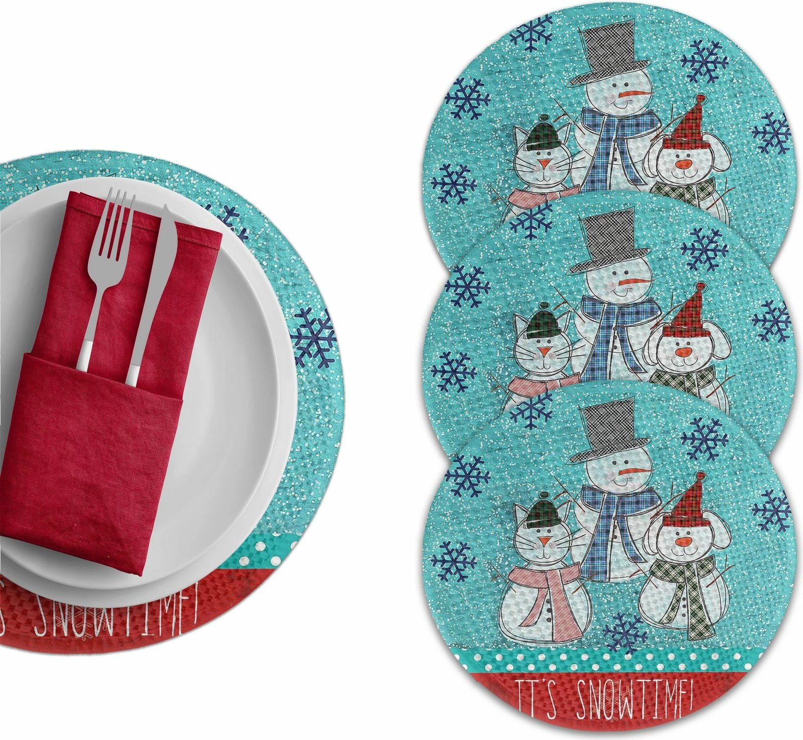 Ndamëse tavoline Hermia Concept, shumëngjyrëshe, 37cm, 4 copë