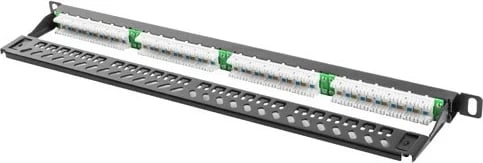Patch panel Lanberg PPU5-0024-B, 0.5U, Metal, Zi