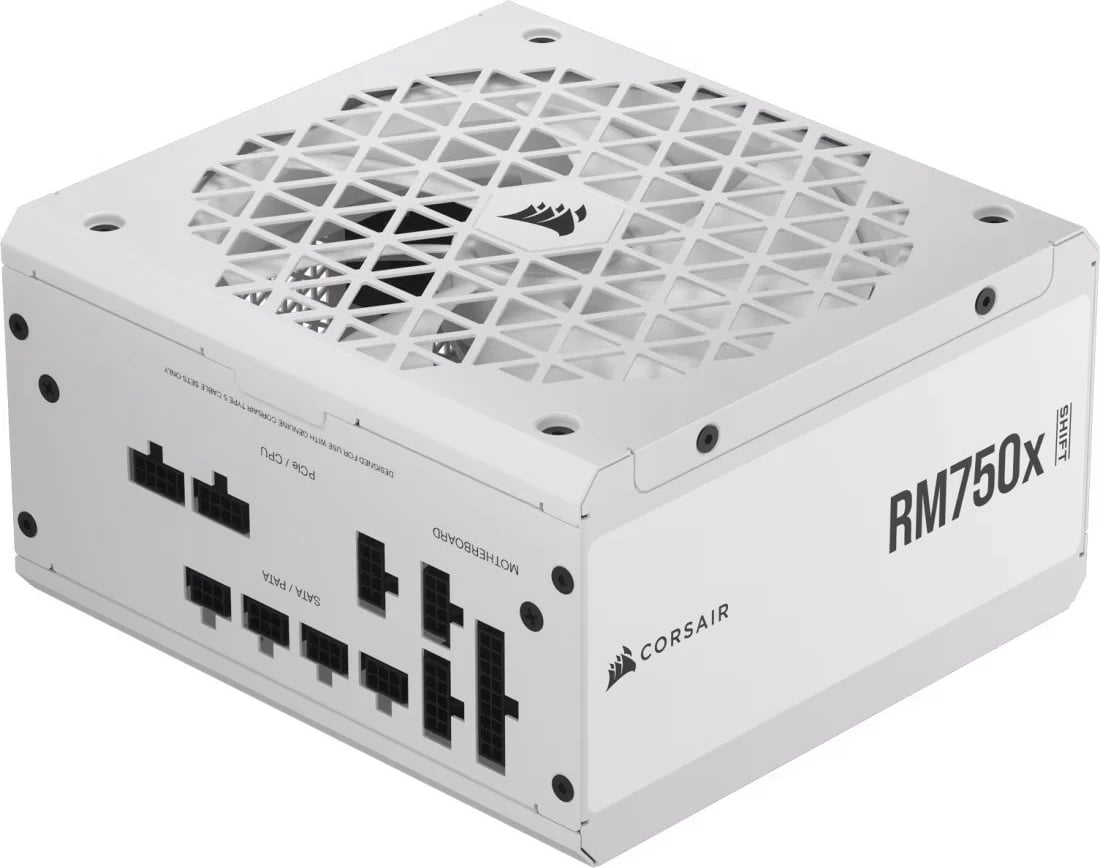 Kasë furnizimi Corsair RM750X SHIFT, 750 W, 80 PLUS Gold, ATX, e bardhë
