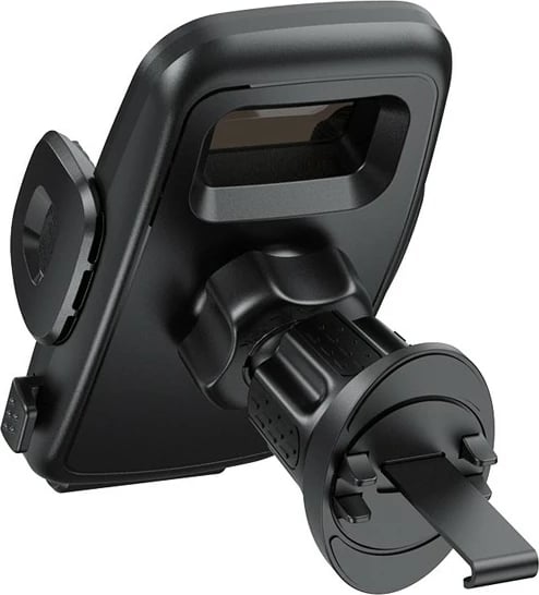 Mbajtës celulari për veturë, CRONG, CRGCH8BLK, kapje në grilë ajri 55-101 mm, rrotullim 360°, i zi