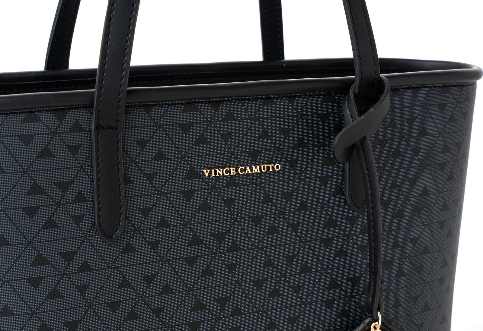 Çantë tote Vince Camuto Taormina, e zezë me monogram