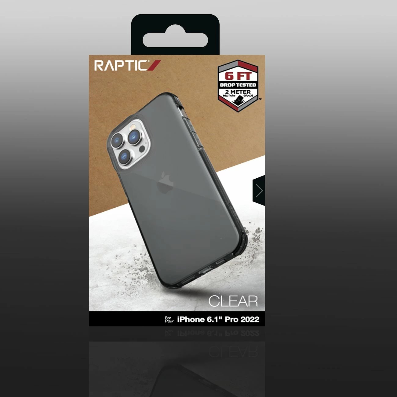 Mbështjellës Raptic X-Doria Clear për iPhone 14 Pro, MagSafe, Gri