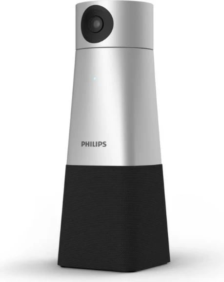 Kamerë konferencash Philips PSE0550/00 me mikrofon të integruar, 4K, Full HD, USB, e zezë/argjendtë Kamerë konferencash Philips PSE0550/00 me mikrofon të integruar, 4K, Full HD, USB, e zezë/argjendtë