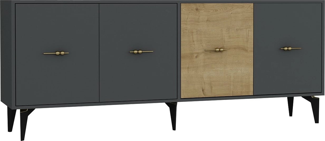 Konsol Skye Decor, anthracite, sapphire oak