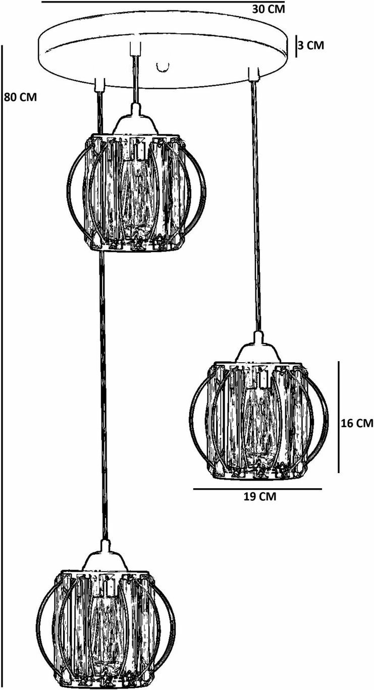 Llambë varëse Opviq, ngjyrë ari, 9043-3