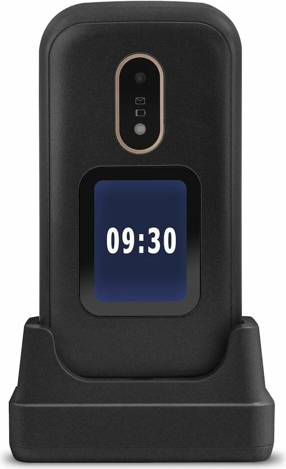 Celular Doro 6060, Clamshell, 320 x 240 pixels, 3 MP, 1000 mAh, e zezë, e bardhë