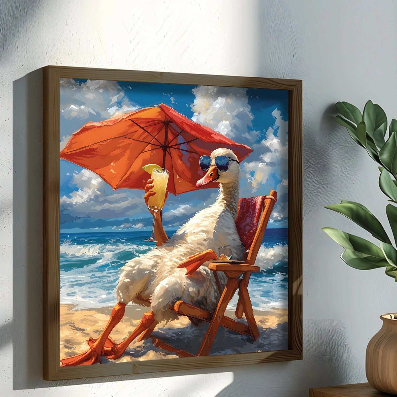 Pikturë dekorative me kornizë MDF, Wallity, AI067, shumëngjyrëshe, 50x50x3.5cm