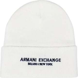 Kapelë Armani Exchange për meshkuj, e bardhë Kapelë Armani Exchange për meshkuj, e bardhë