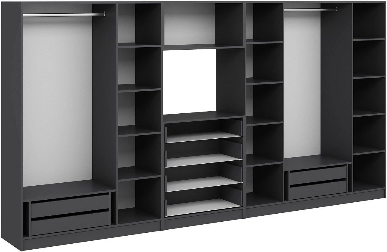 Dollap i madh, ngjyrë antracit, Skye Decor, Minar Kale - 7831