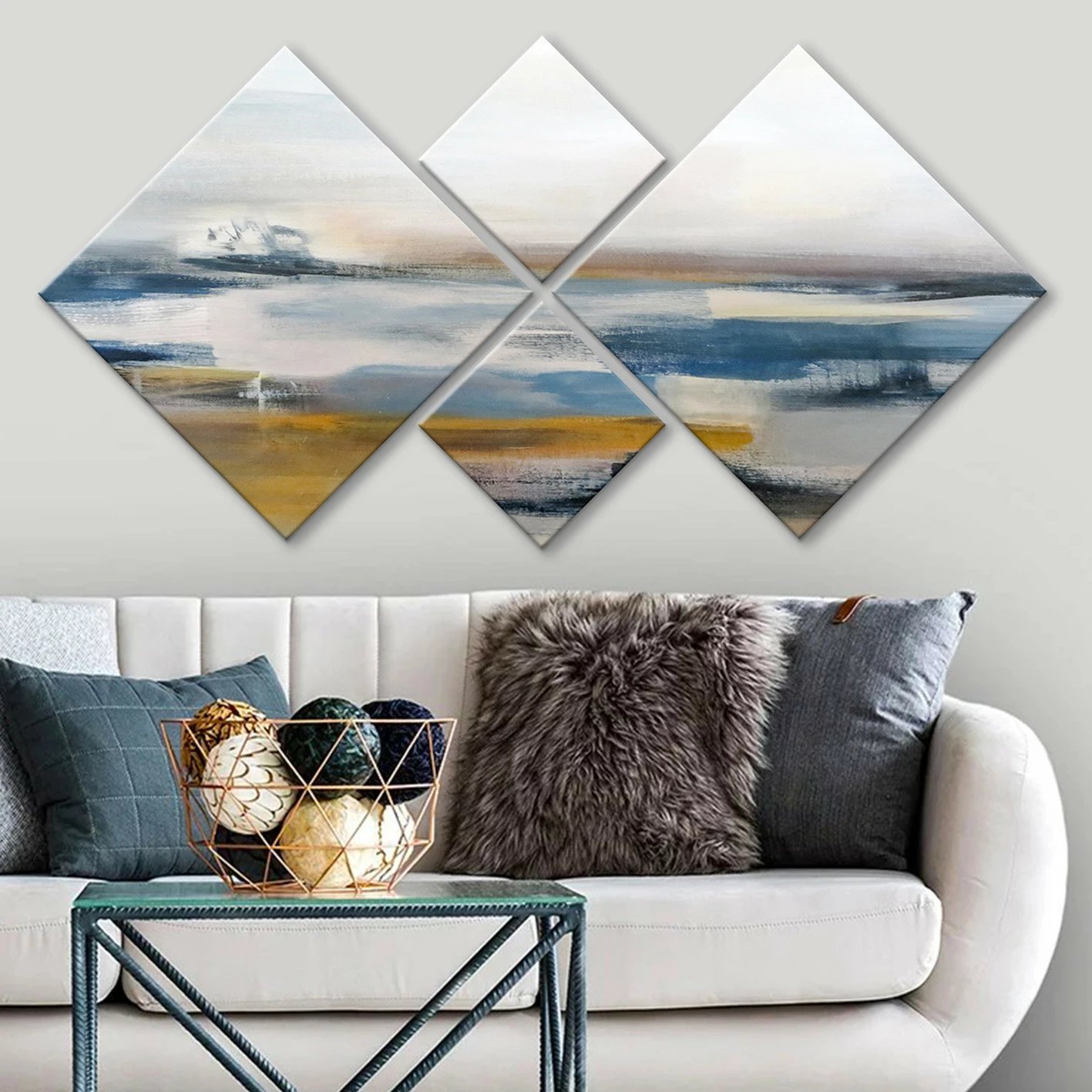 Pikturë dekorative MDF (4 pjesë), Wallity, 4MDF1053165404