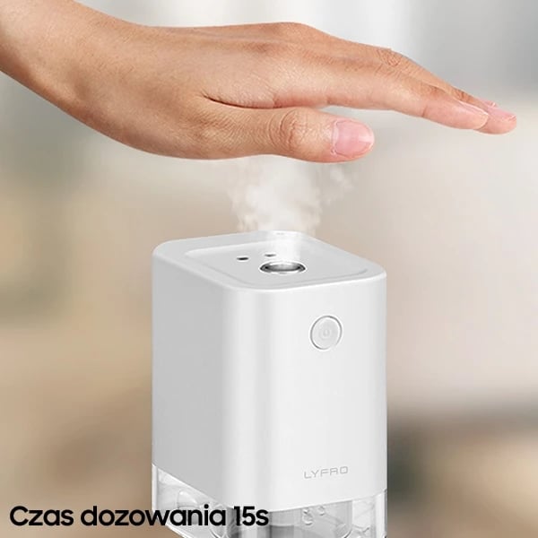 Dozator automatik për dezinfektim UNIQ LYFRO Flow, 45 ml, i bardhë