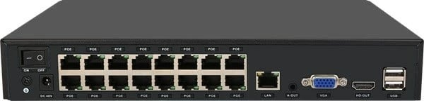 Regjistrues rrjeti Foscam FNA216HE, 16 kanale, 8MP, PoE, i zi