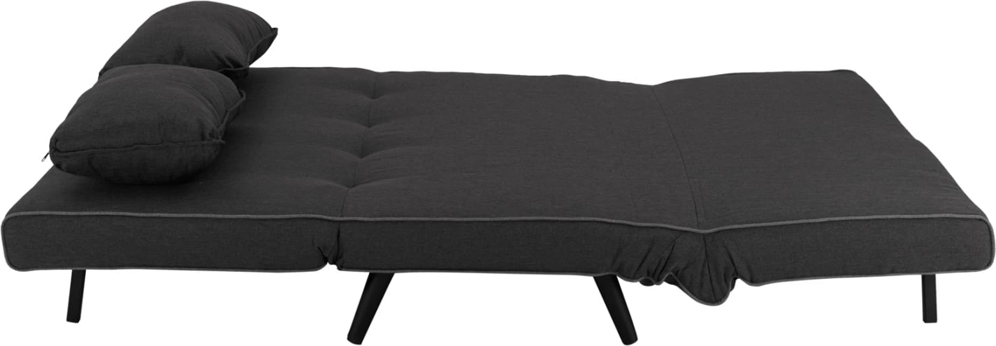 Krevati-sofë për 2 persona, material tekstili, ngjyrë gri e errët, ASMA FH3077.03, 140x80x77cm