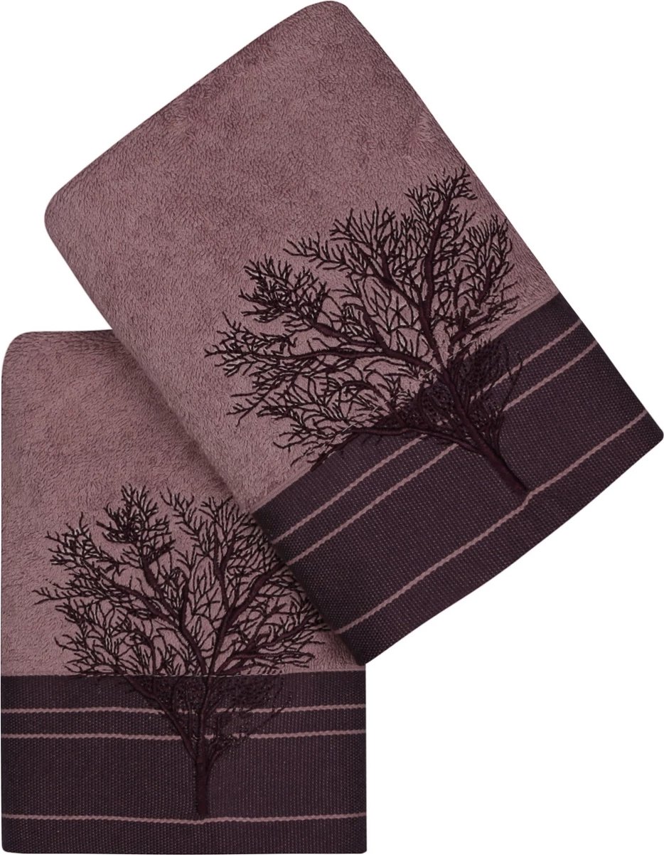 Set peshqirësh duarsh (2 copë), Mijolnir, Infinity, ngjyrë e kuqe e errët