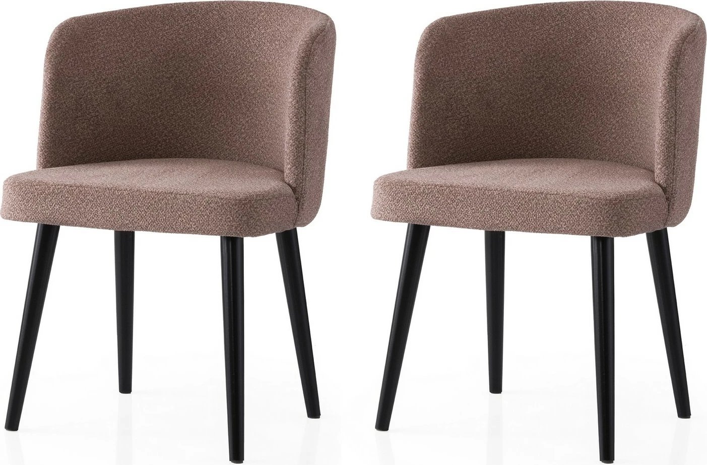 Set karrigesh (2 copë), Skye Decor, e butë, e zezë dhe mink, 4111 V2