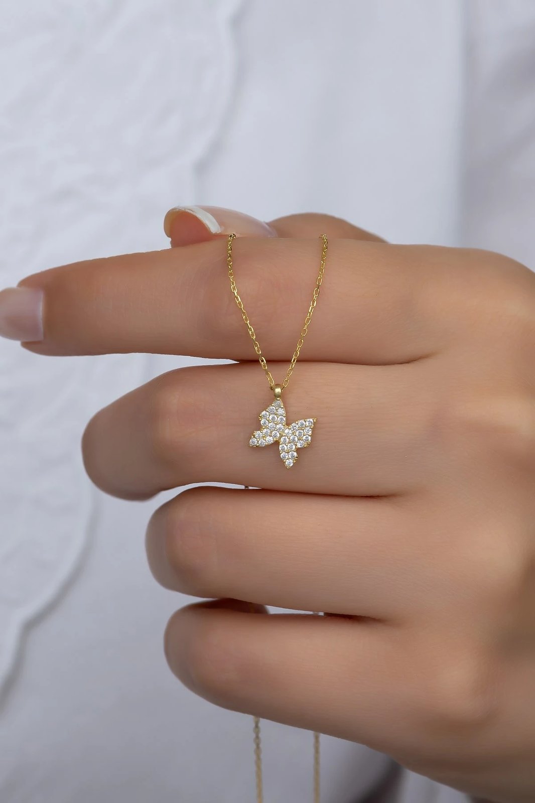 Qafore argjendi ngjyrë ari me gurë zirkoni, Jumeon, NRZ99322