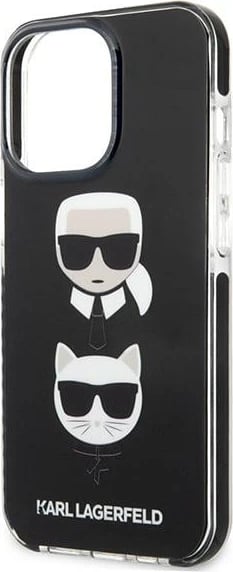 Mbështjellës Karl Lagerfeld KLHCP13XTPE2TK për iPhone 13 Pro Max 6.7", i zi