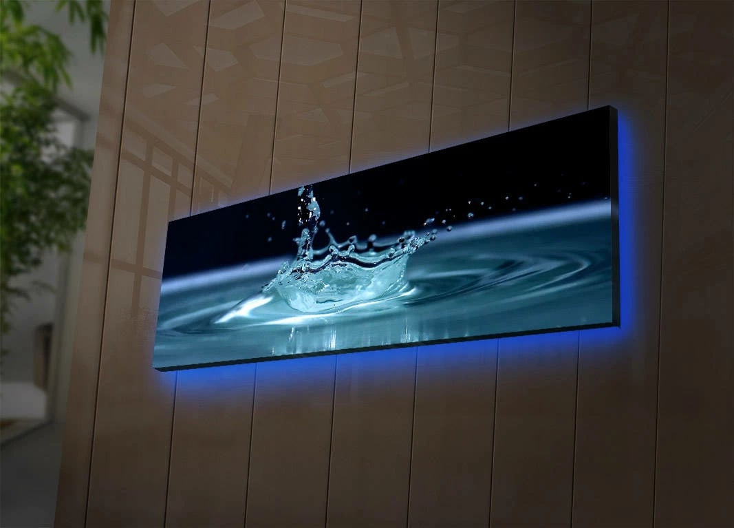 Pikturë dekorative me drita LED, shumëngjyrëshe, Wallity 3090DACT-41, 30x90cm