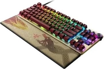 Tastierë Razer Huntsman V3 Pro TKL US, Counter-Strike 2 Edition, RGB, yellow