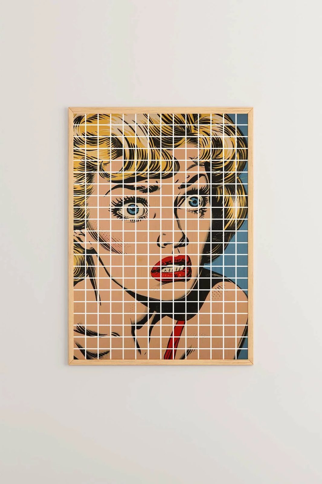 Pikturë dekorative me kornizë, Wallity, Popkare16, shumëngjyrëshe, 33x48cm