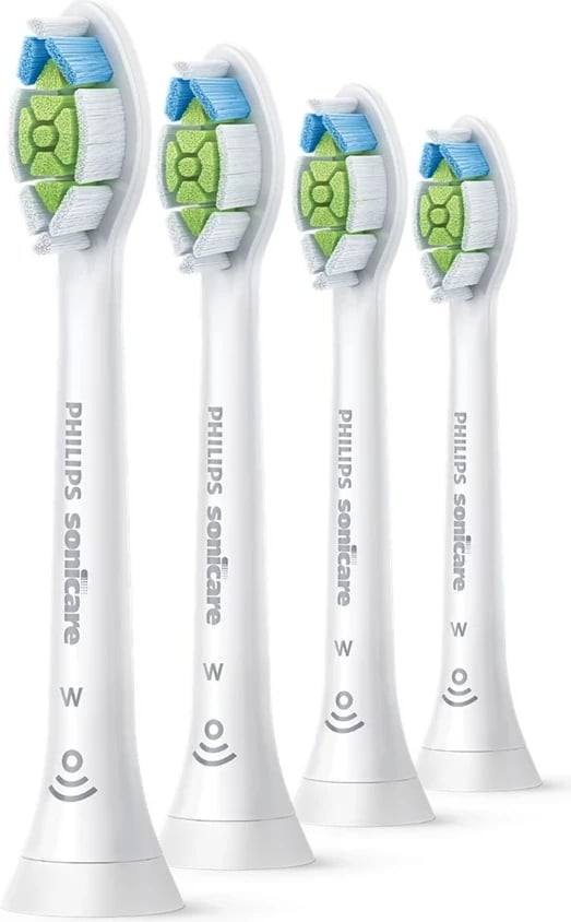 Koka zëvendësuese për furçë dhëmbësh Philips Optimal White HX6064/87, 4 copë, Bardhë