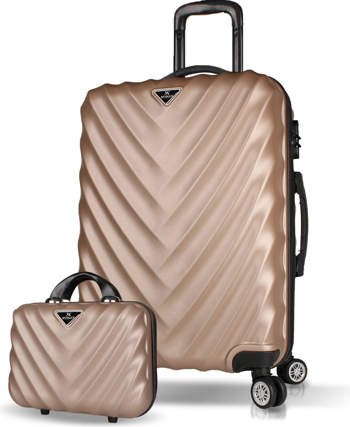 Set valixhesh (2 copë), ngjyrë ari, Zoozie Bags, 7392