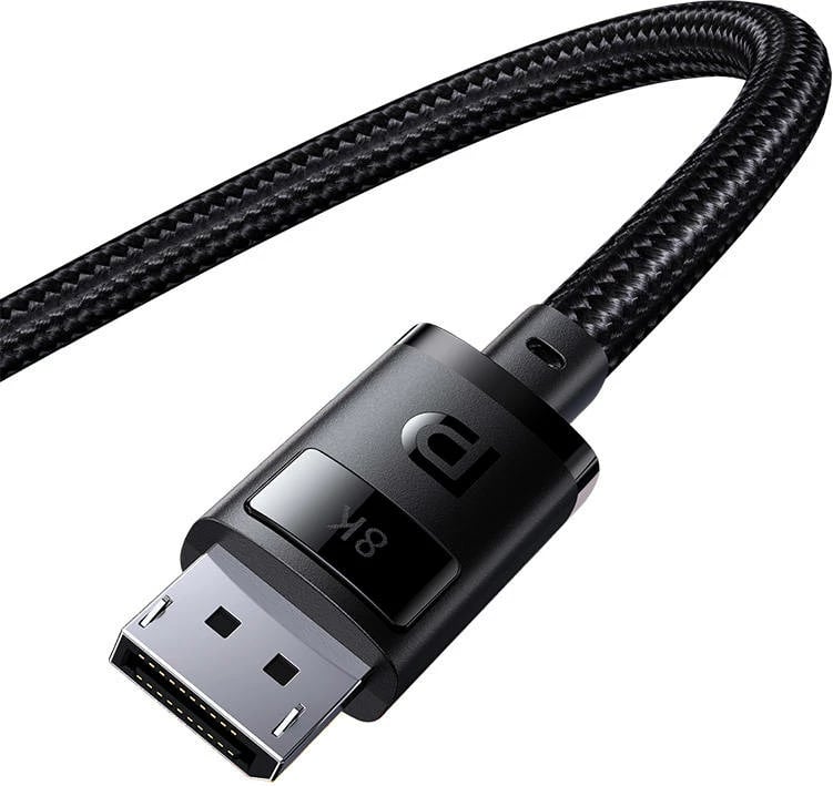 Kabllo DP në DP Baseus High Definition, 2m, 8K, e zezë