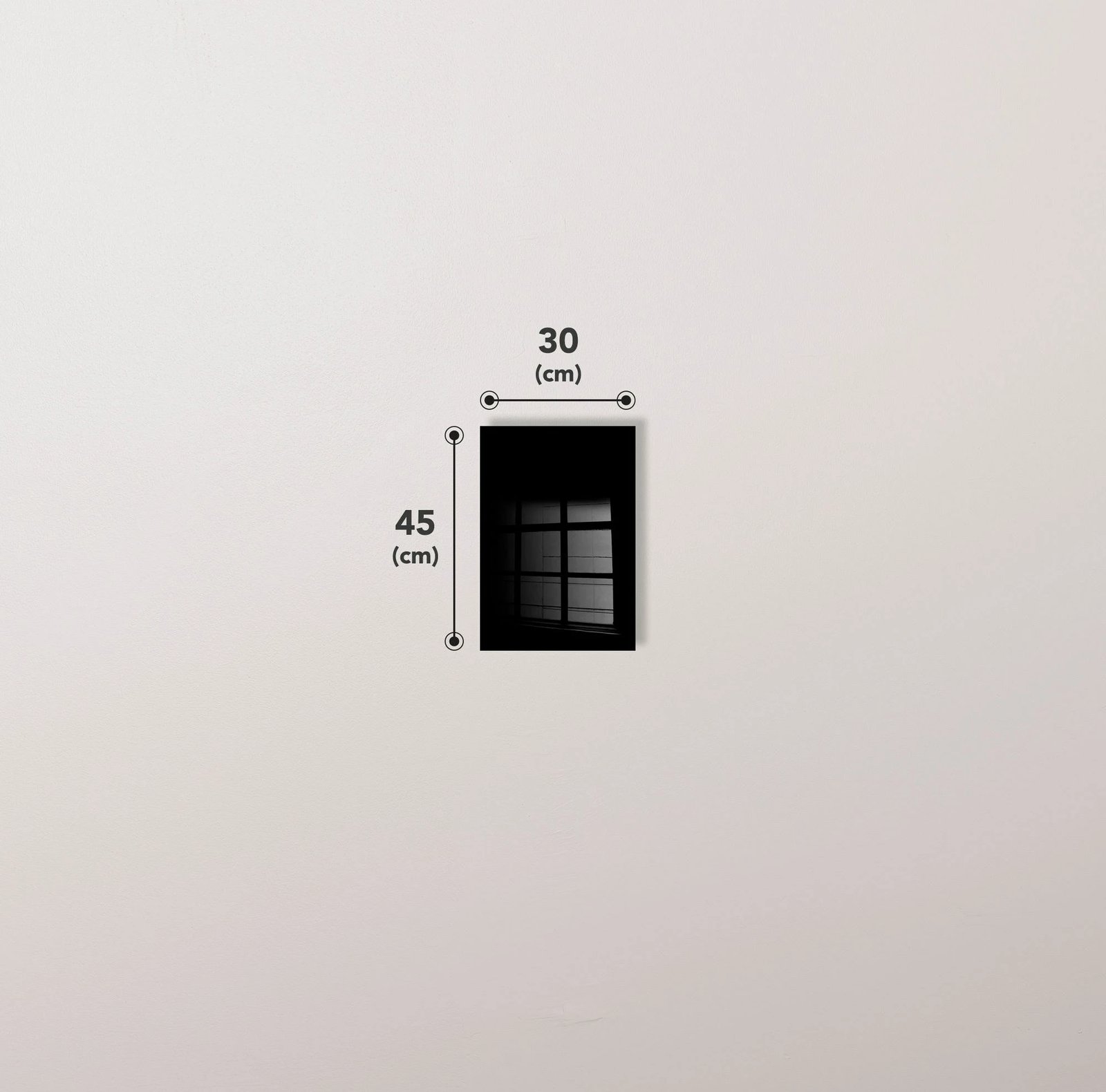 Pikturë dekorative prej xhami të temperuar, shumëngjyrëshe, UV-565, 30x45cm