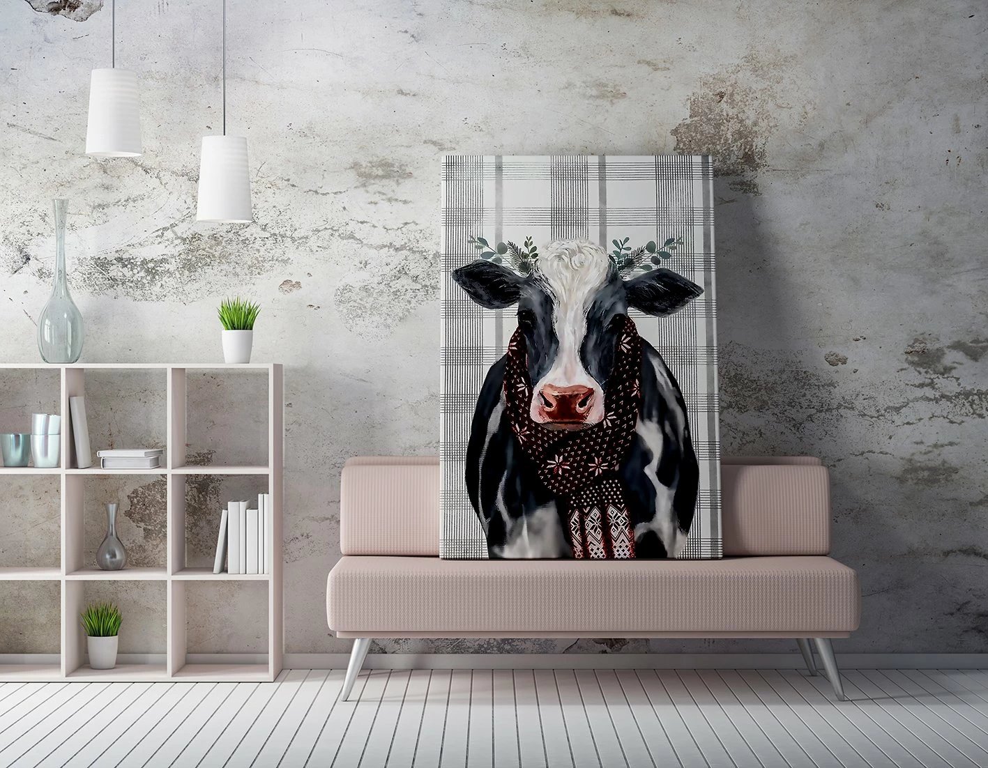 Pikturë dekorative në kanavacë Wallity, shumëngjyrëshe, WY267, 70x100cm