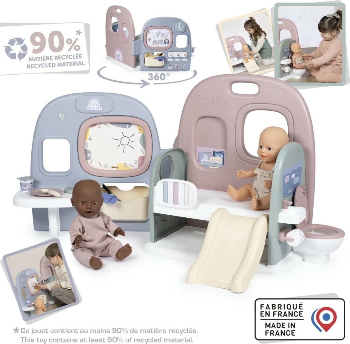 Kënd loje për kukulla Smoby Baby Nurse 7600240308, plastikë, shumëngjyrësh