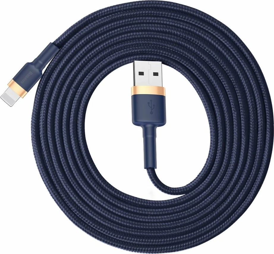 Kabllo Baseus Cafule CALKLF-CV3, USB-A në Lightning, 2m, 1.5A, Blu-Ari
